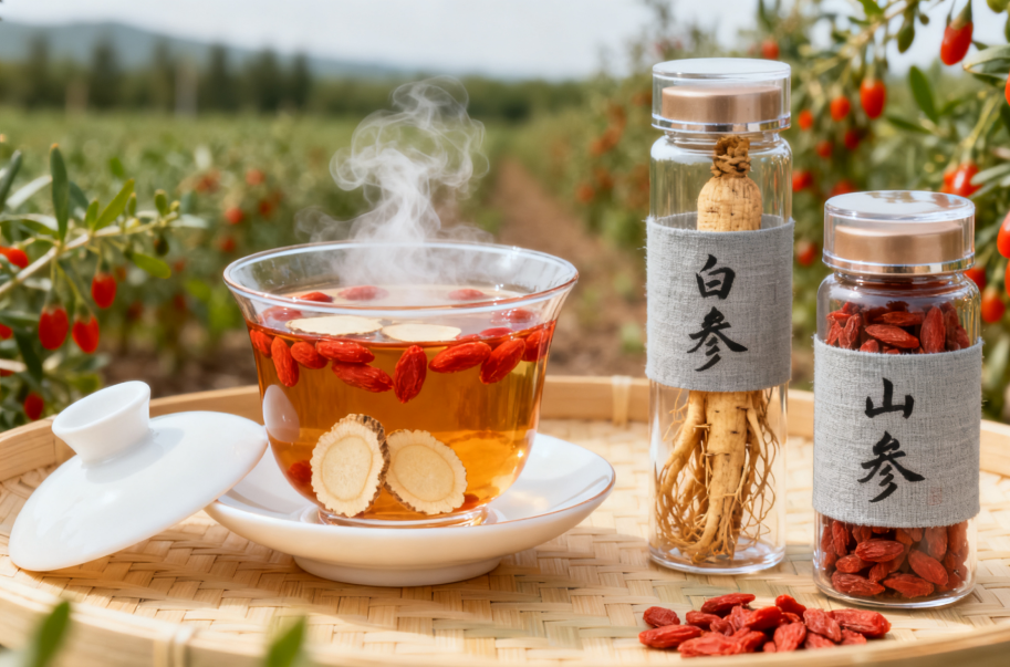 冻干鲜参枸杞茶 —— 一口喝出「元气好状态」